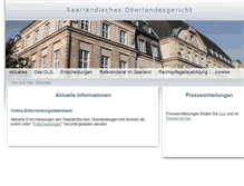 Tablet Screenshot of olg-saarland.de